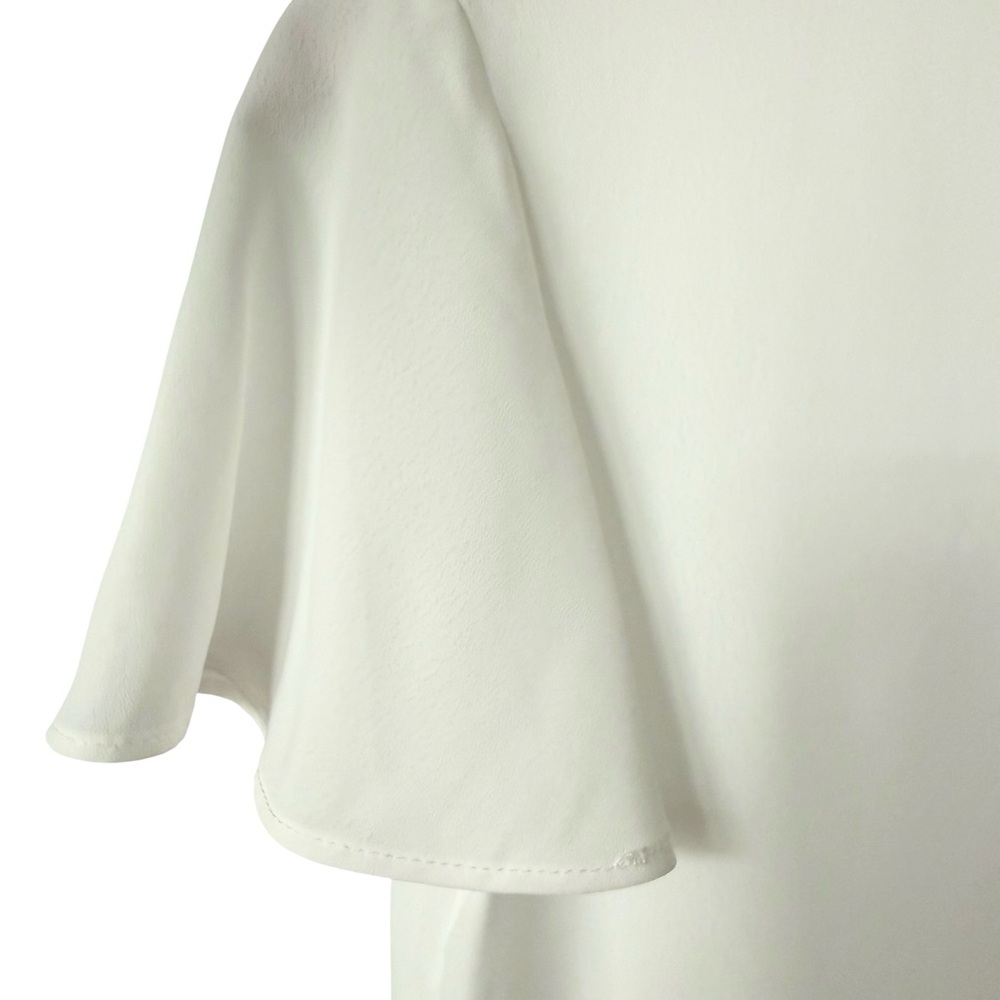 Zara Flowy Pleated Ruffled Top NWOT - Picture 2 of 7